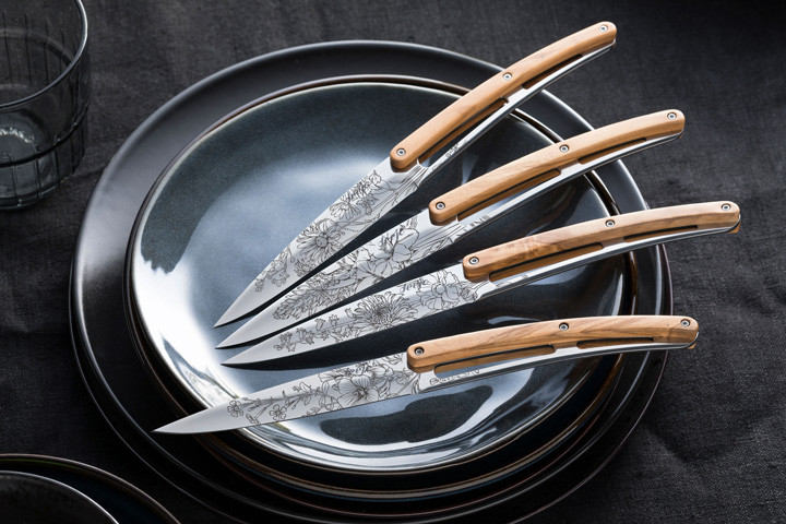Couverts japonais, couteaux de table et à viande