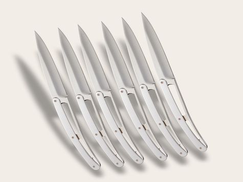 6 Deejo de table Prestige, Chromé