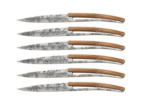 Set de 6 deejo de tablemiroir / olivier / toile de Jouy