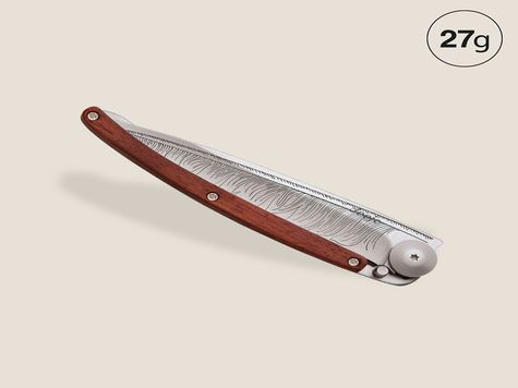 Deejo 27g, Bois Corail / Plume