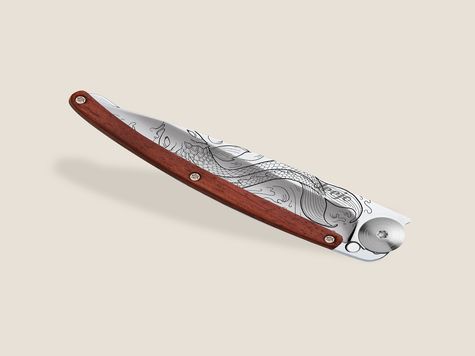 Deejo 37g, Bois Corail / Poisson