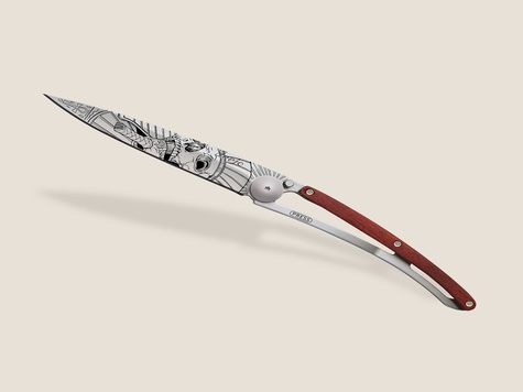 Deejo 37g, Bois Corail / Pharaon Skull