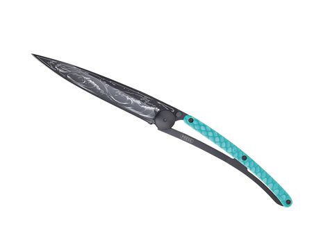 Deejo, 37g, Black, Skin turquoise / Vague