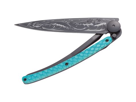 Deejo, 37g, Black, Skin turquoise / Vague