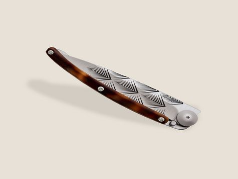 Deejo 37g, Tortue ambrée / Art Déco