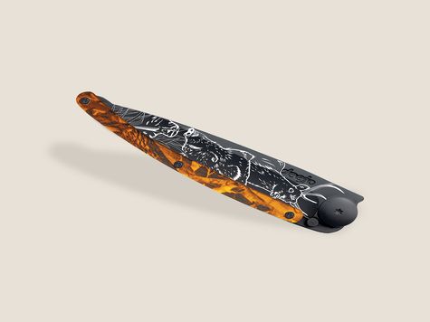 Deejo 37g, Camo orange / Scène de chasse