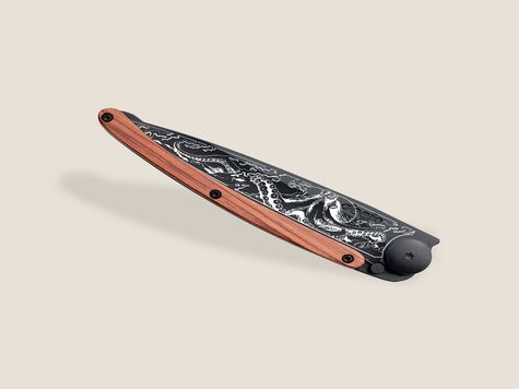 Deejo 37g, Bois corail / Pieuvre