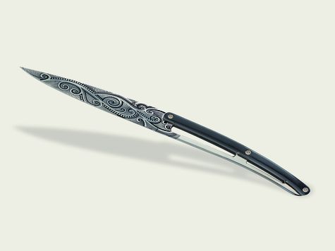 6 Deejo de table Prestige, Ebène / Tatouages Du Monde