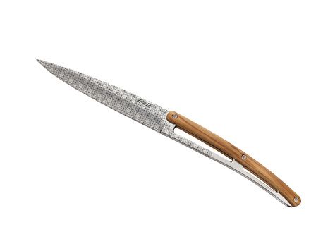 Set de 6 Deejo de table  miroir / olivier / géométrie