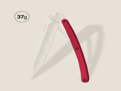Manche aluminium rouge, pour Deejo 27GR