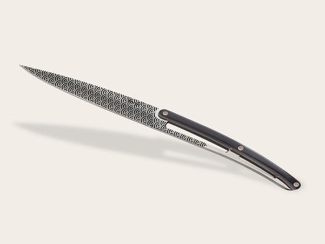 6 Deejo de table Prestige, Ebène / Géométrie