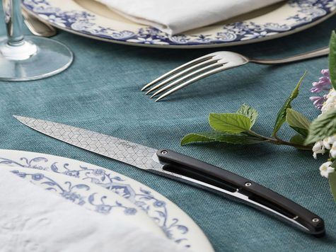 6 Deejo de table Prestige, Ebène / Géométrie