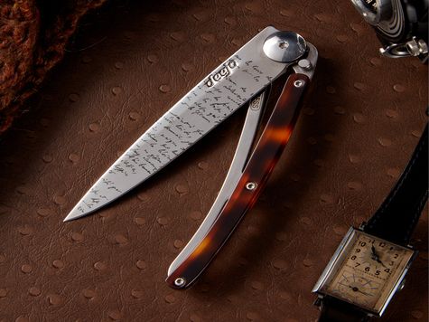 Deejo 37g, Tortue ambrée / Manuscrit