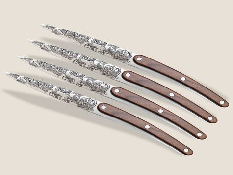 4 Deejo de table Restaurant, Façon palissandre / Floréal