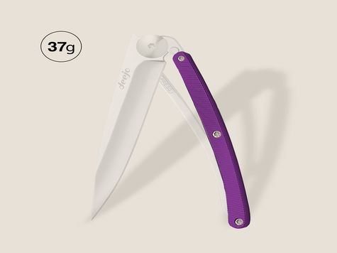 Manche aluminium violet, pour Deejo 37GR