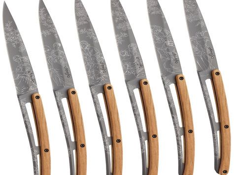 Set de 6 deejo de tabletitane / olivier / toile de Jouy