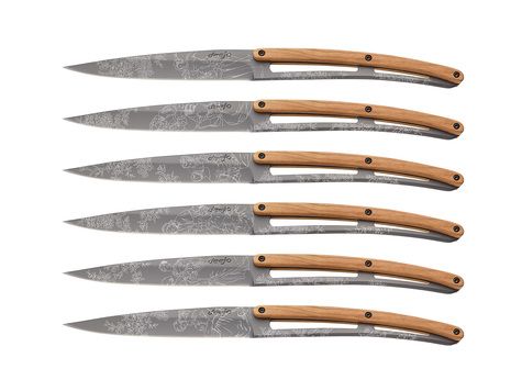 Set de 6 deejo de tabletitane / olivier / toile de Jouy